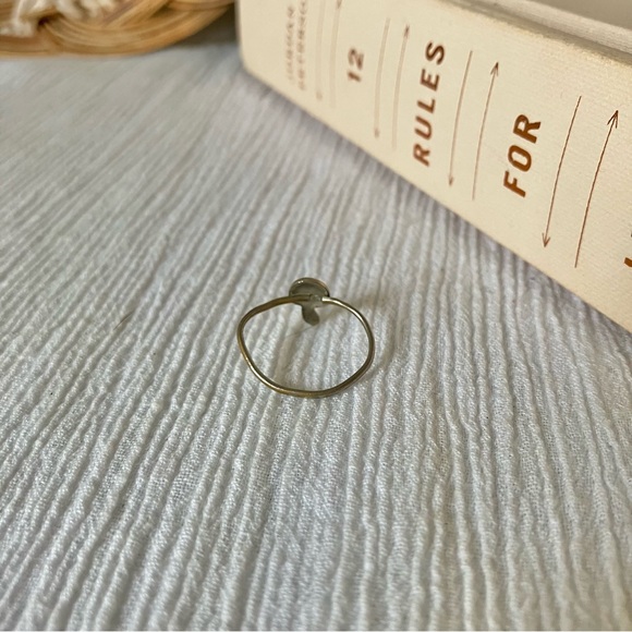 Mushroom Silver Wire Girls Ring Fashion Ring Rustic Cottagecore Woodsy Rustic - Picture 7 of 12